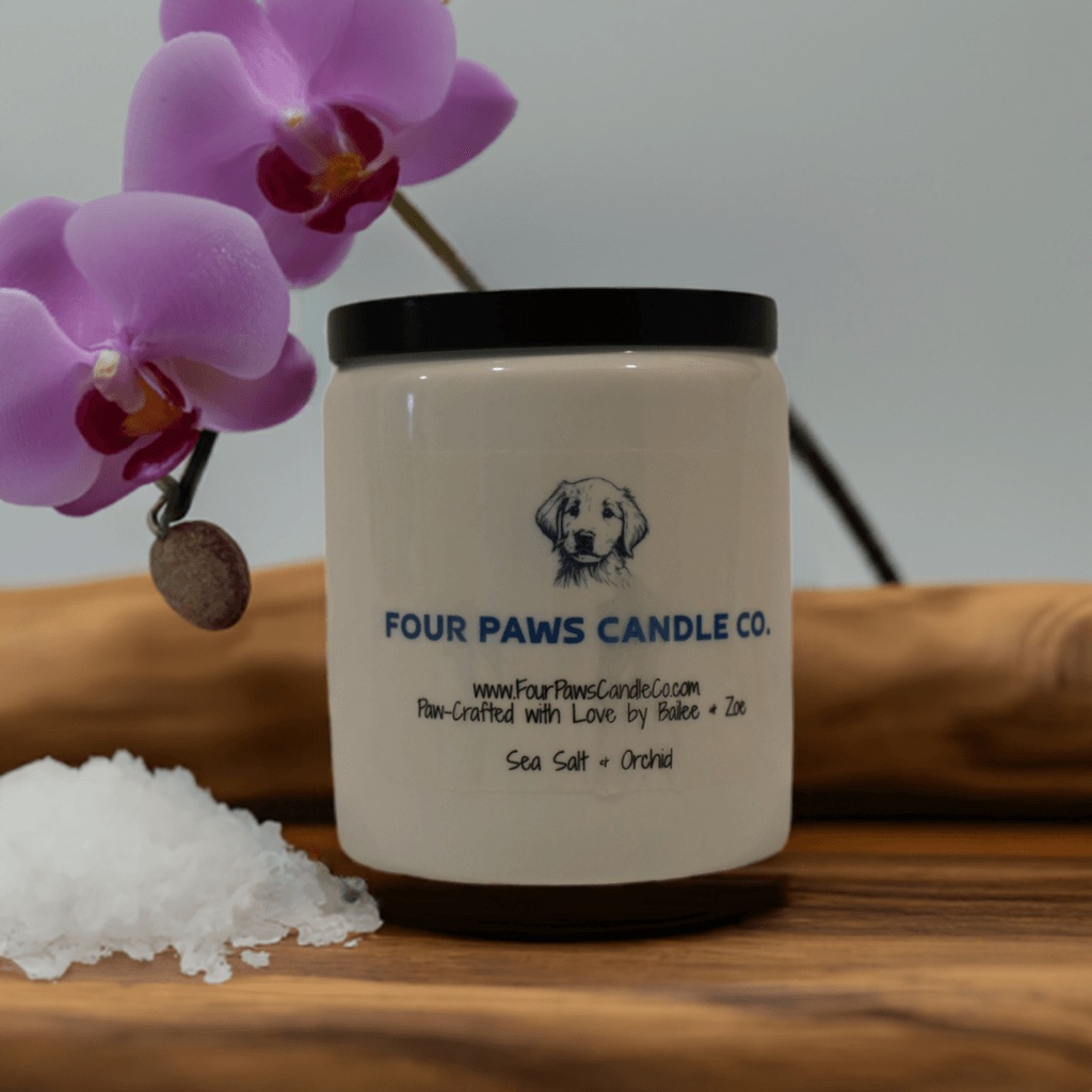 Sea Salt & Orchid - Four Paws Candle Co.